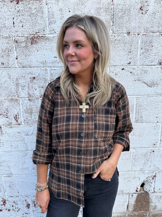 Mocha Muse Flannel