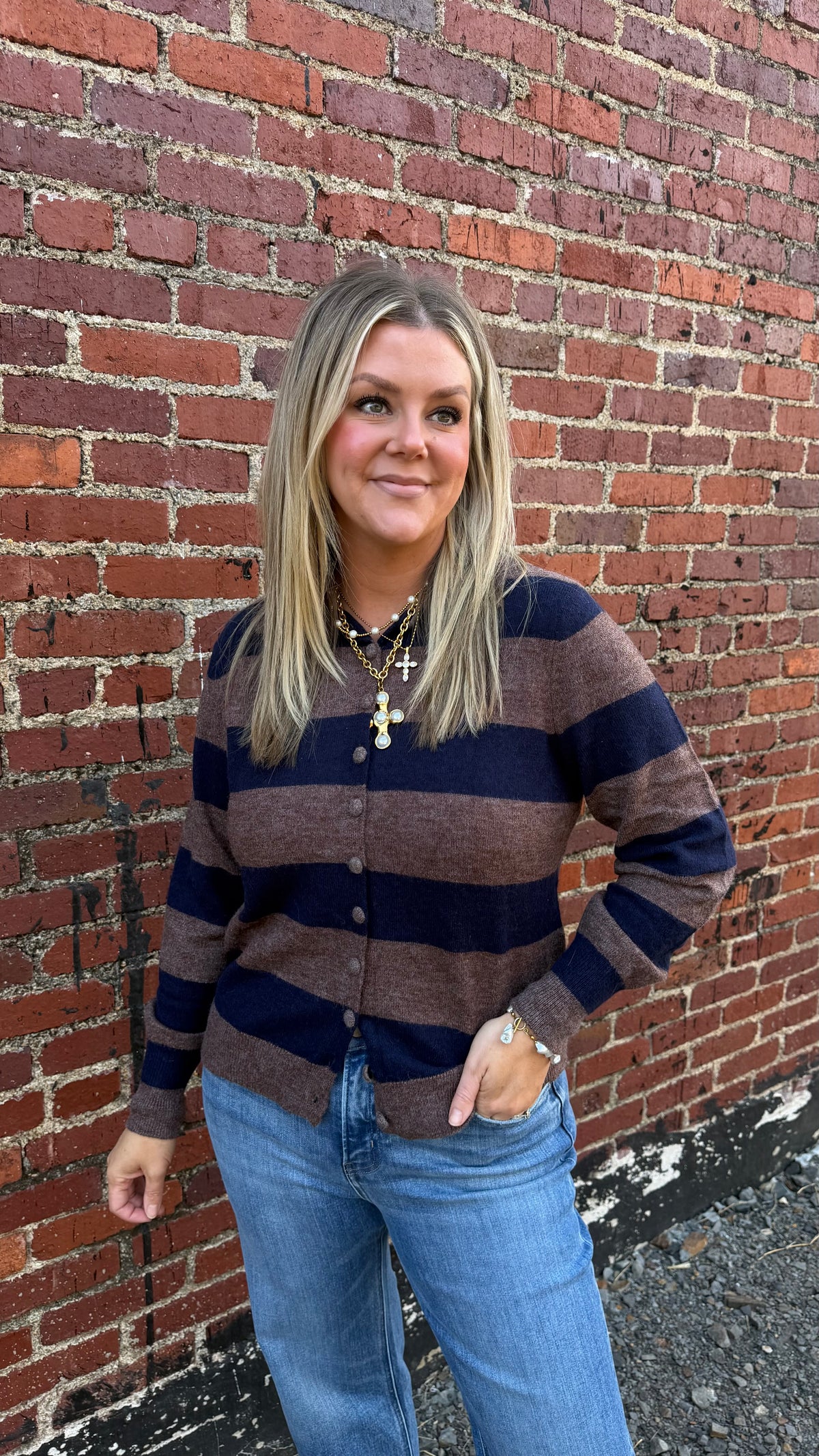 Wide Striped Sweater