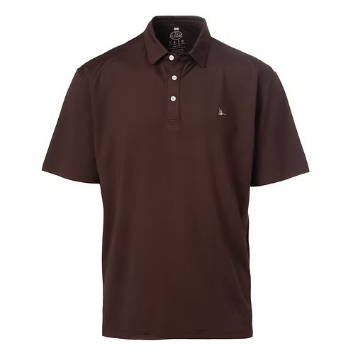 Roost Solid Polo - Chocolate