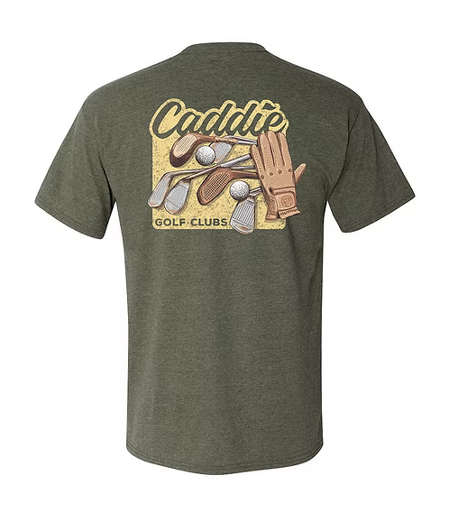 Caddie Vintage Clubs Tee