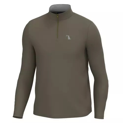 Local Boy Bentley Quarter Zip - Dark Tan
