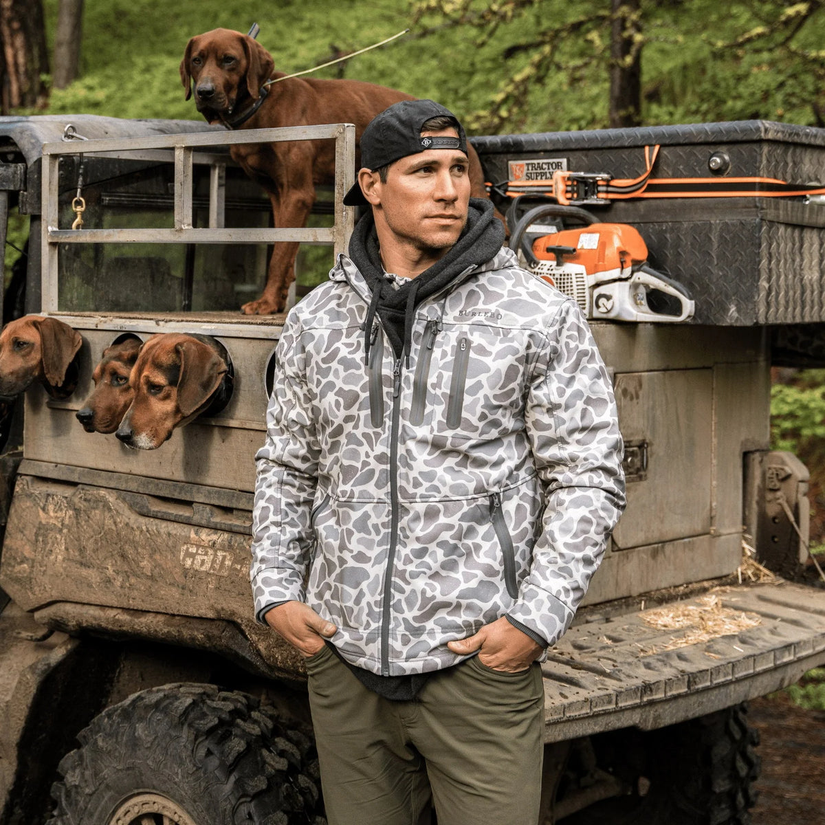 Burlebo Challenger Jacket - Classic Deer Camo