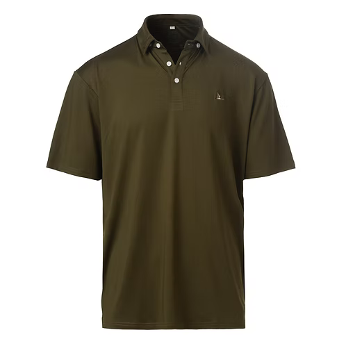 Roost Solid Polo - Moss