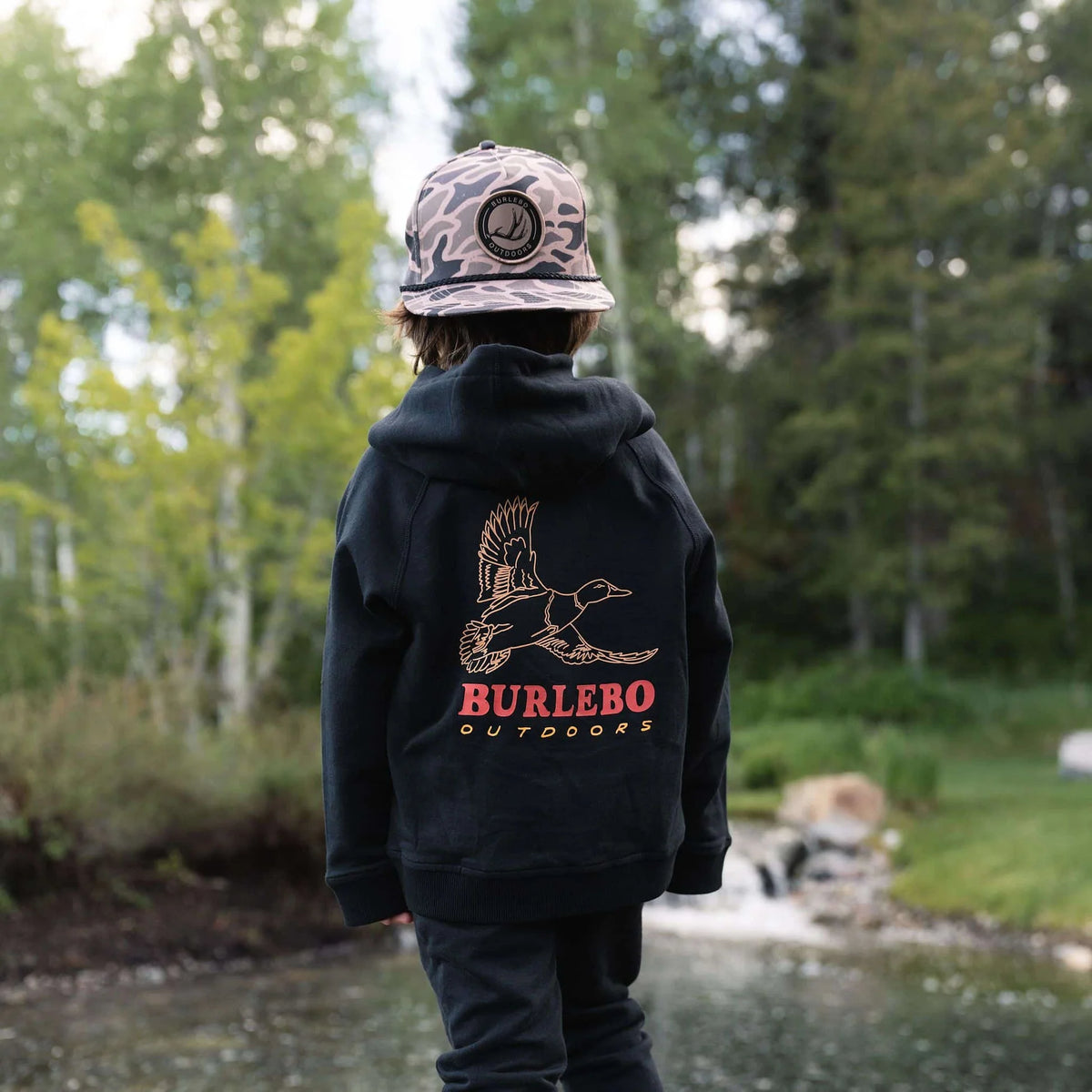 Burlebo Youth Fleece Hoodie - Duck Wild